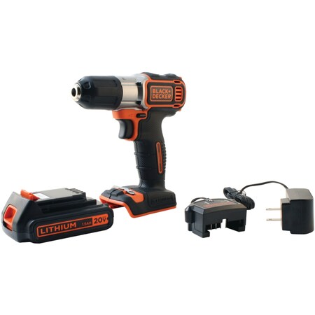 Black & Decker MAX 20V Lithium Drill/Driver with AutoSense Technology BDCDE120C